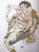 Seated Couple (mk20) Egon Schiele